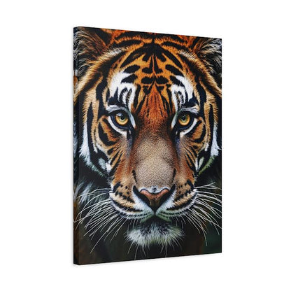 Tiger Wall Art Canvas Print , Wildlife Decor, Safari Animal Artwork for Office or Man Cave, Big Cat Poster — Canvas wall art