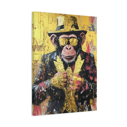 Graffiti Monkey Canvas Print | Modern Wildlife Art — Canvas wall art