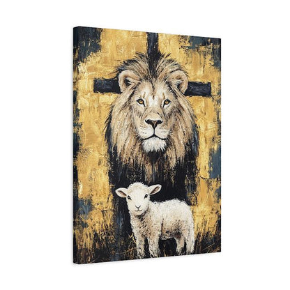 Lion of Judah Art | Christian Scripture Wall Print | Bible Verse Decor | Religious Painting | Jesus Art Wall Hanging | Lion &