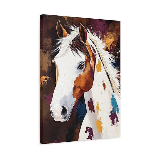 Appaloosa Horse Art Print, Colorful Equine Painting, Western Home Decor — Canvas wall art