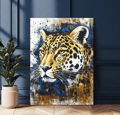 Leopard Canvas Print | Modern Wildlife Wall Art — Poster wall art