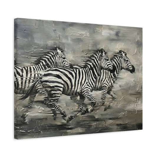 Zebra Canvas Print | Modern Safari Animal Wall Art — Canvas wall art