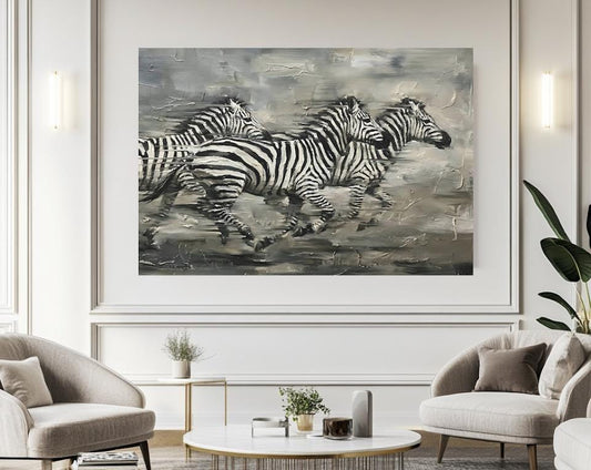 Zebra Canvas Print | Modern Safari Animal Wall Art — Poster wall art