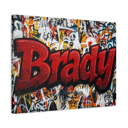 Personalized Graffiti Name Wall Art, Custom Street Art Canvas or Poster — Canvas wall art