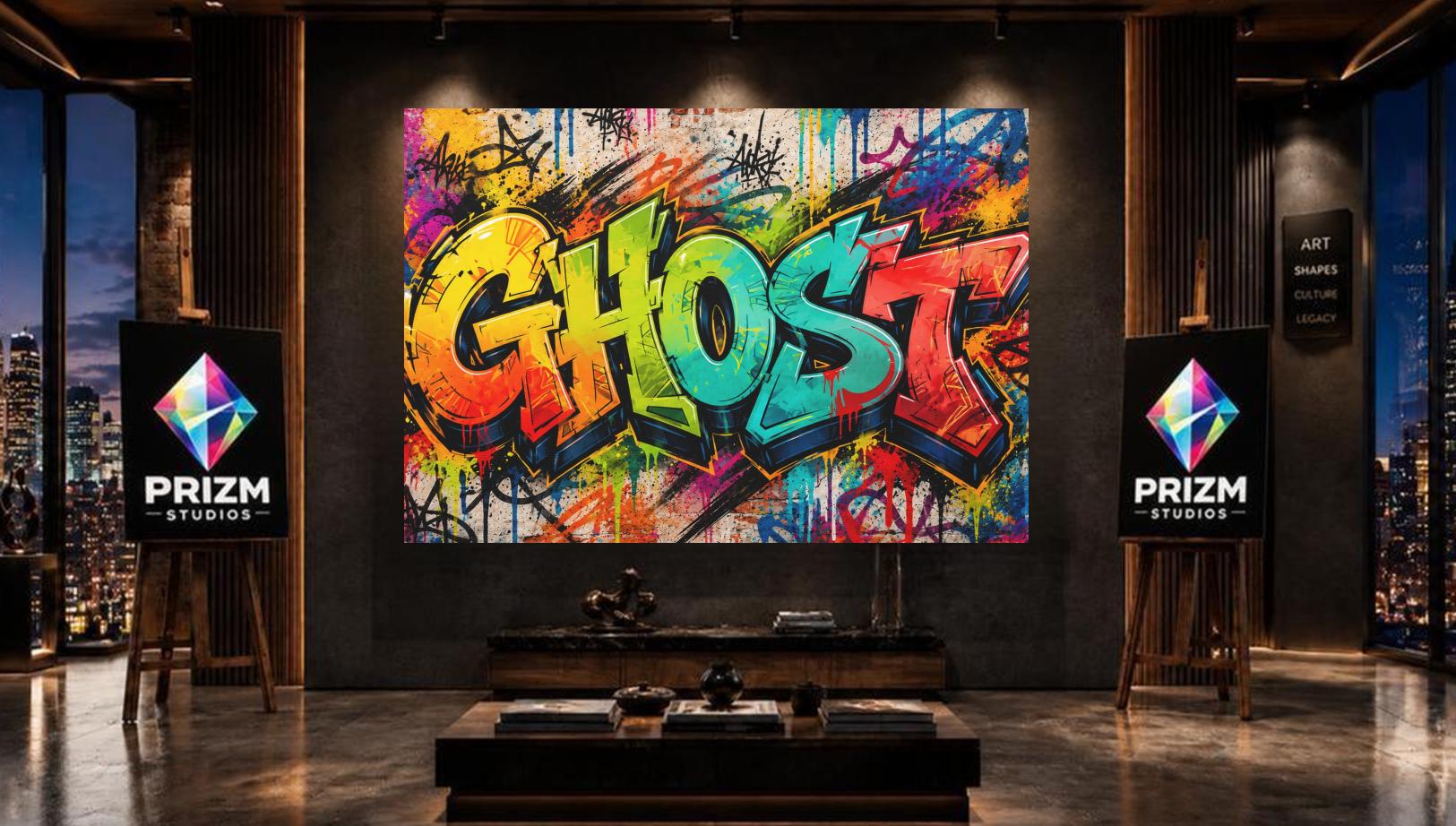 Personalized Graffiti Name Wall Art, Custom Urban Canvas or Poster — Framed Print wall art