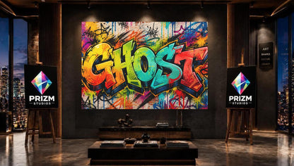Personalized Graffiti Name Wall Art, Custom Urban Canvas or Poster — Framed Print wall art