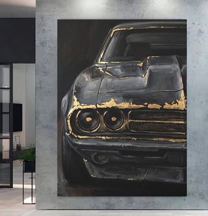 Classic Car Wall Art | Muscle Car Canvas Print | Garage Decor — Poster wall art