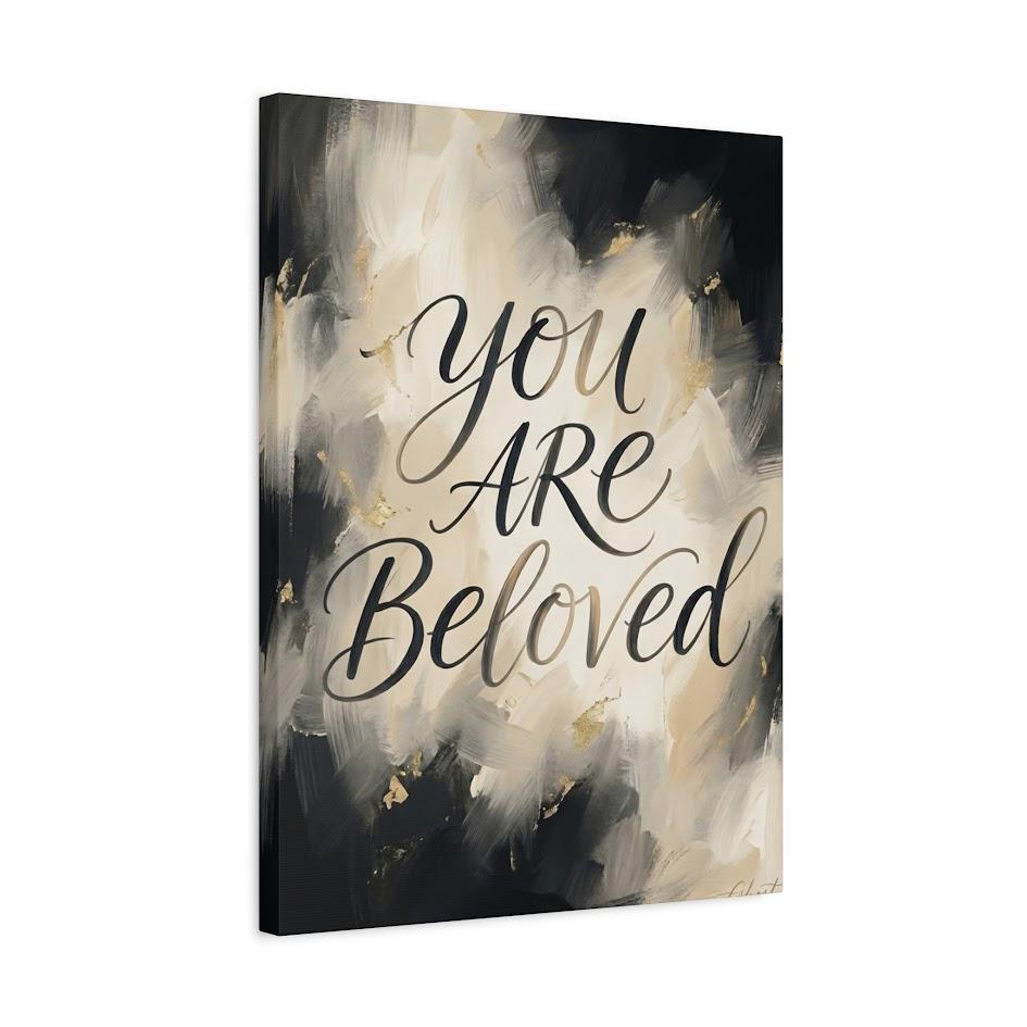 You Are Beloved Wall Art | Christian Canvas Print | Inspirational Faith Decor — Canvas wall art