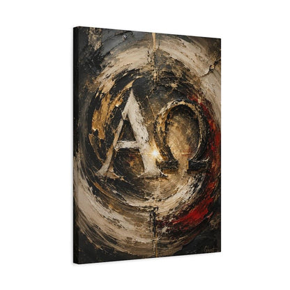 Alpha Omega Wall Art | Christian Canvas Print | Faith Abstract Decor — Canvas wall art