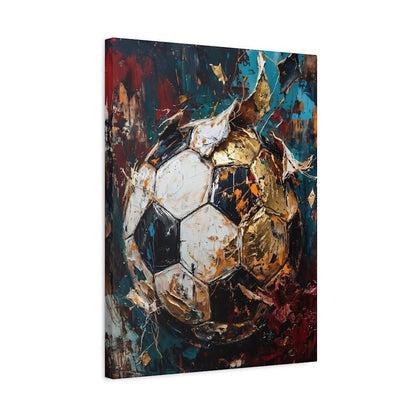 Soccer Ball Wall Art | Sports Canvas Print | Boys Room Decor — Canvas wall art