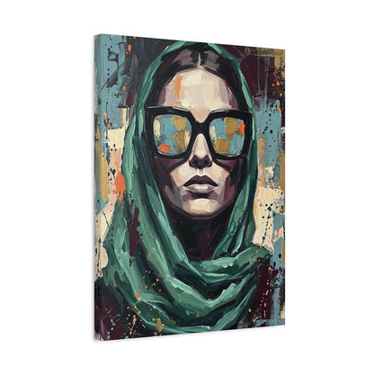 Fashion Woman Wall Art | Sunglasses Canvas Print | Glam Room Decor — Canvas wall art
