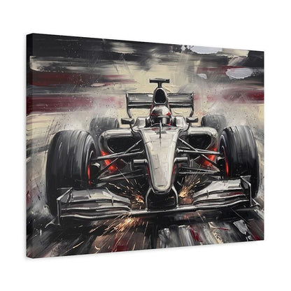 Race Car Wall Art | Formula Car Canvas | Motorsport Decor for Office or Man Cave — Canvas wall art