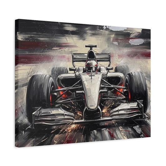 Race Car Wall Art | Formula Car Canvas | Motorsport Decor for Office or Man Cave — Canvas wall art