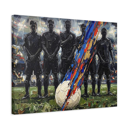 Soccer Team Wall Art | Colorful Football Canvas | Boys Bedroom or Game Room Decor — Canvas wall art