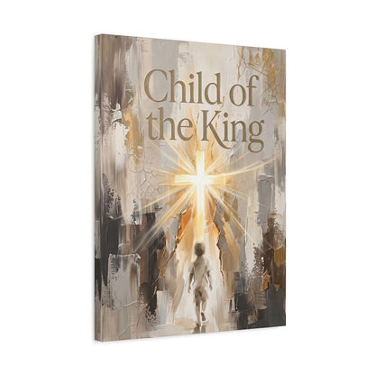 Child of the King Wall Art | Christian Nursery Decor | Faith Based Kids Room Canvas Print — Canvas wall art