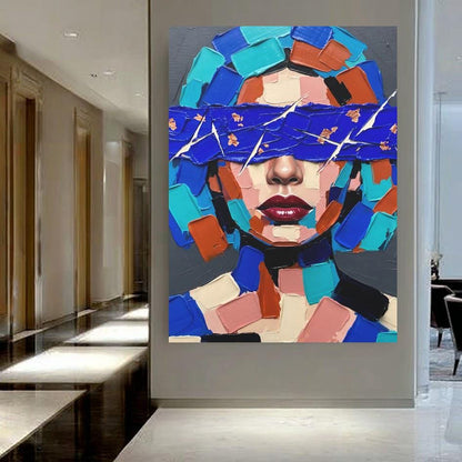 Abstract Woman Wall Art | Fashion Portrait Canvas | Modern Glam Decor — Poster wall art