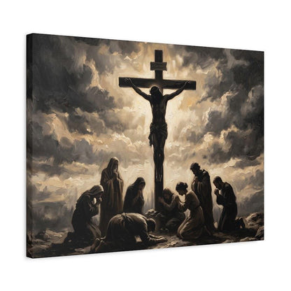 Jesus on the Cross Canvas | Good Friday Faith Art | Religious Home Decor — Canvas wall art