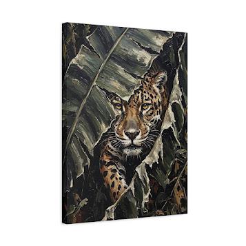 Jaguar Wall Art | Jungle Wildlife Canvas | Big Cat Decor — Canvas wall art