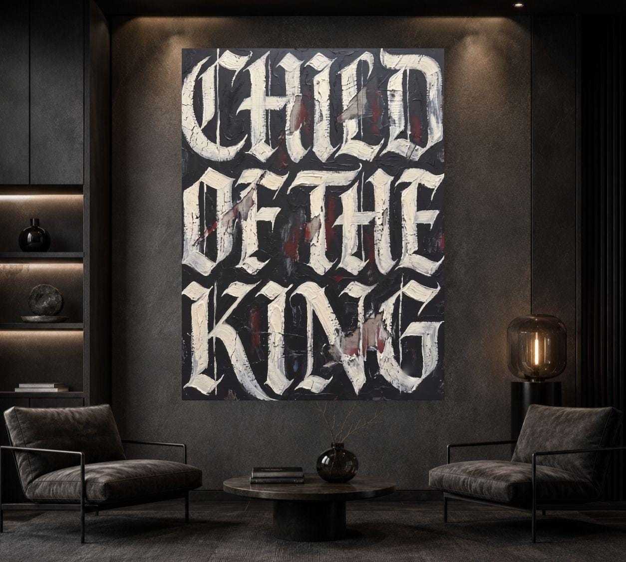 Child of the King Wall Art | Christian Canvas | Masculine Faith Decor — Framed Print wall art