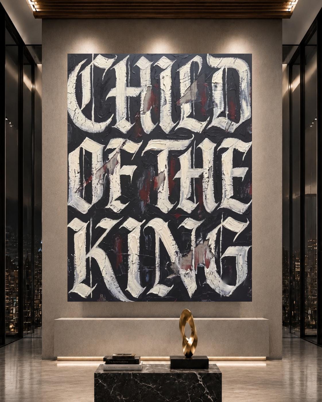 Child of the King Wall Art | Christian Canvas | Masculine Faith Decor — Framed Print wall art