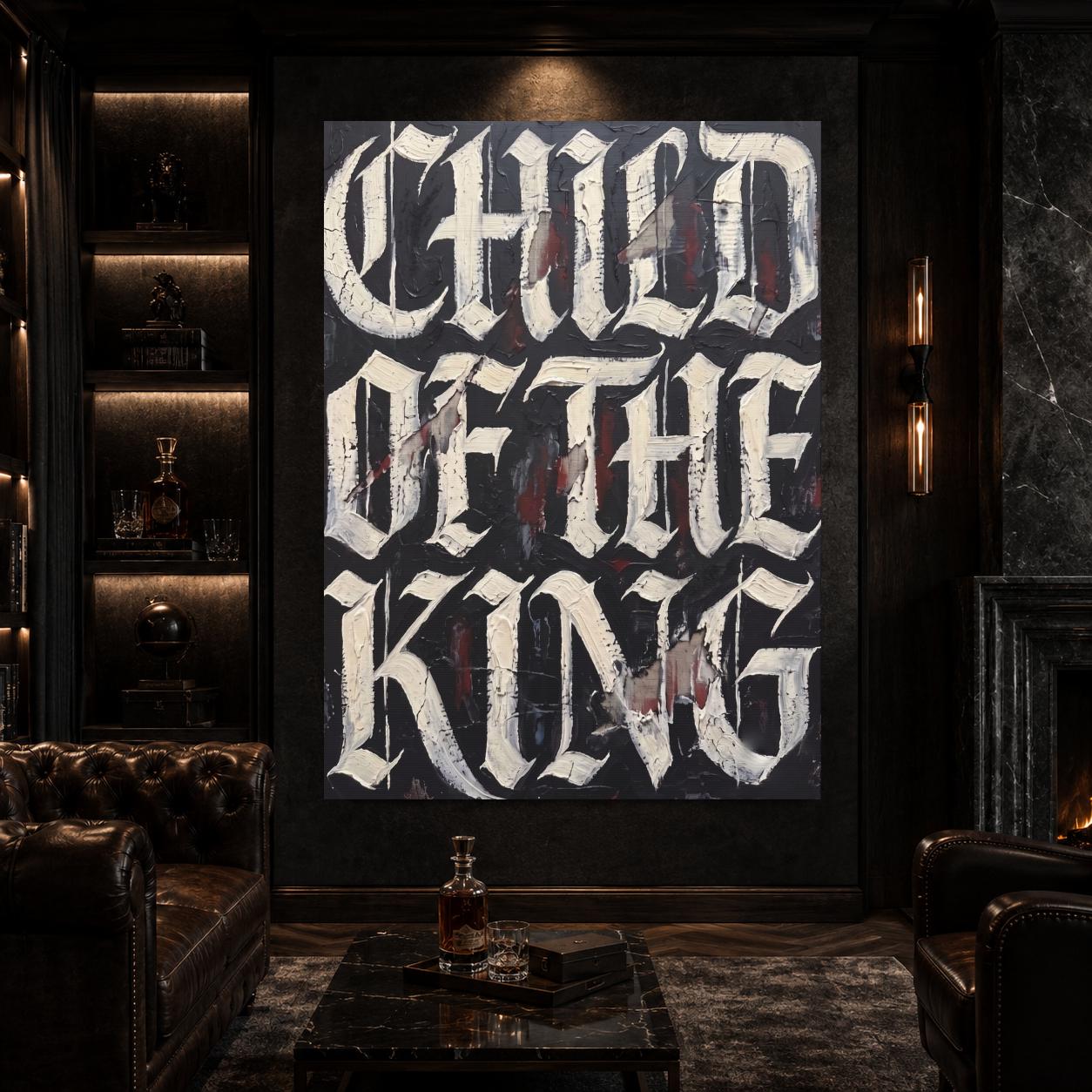 Child of the King Wall Art | Christian Canvas | Masculine Faith Decor — Framed Print wall art