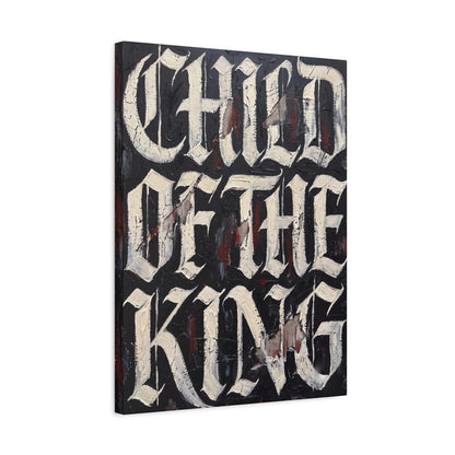 Child of the King Wall Art | Christian Canvas | Masculine Faith Decor — Canvas wall art