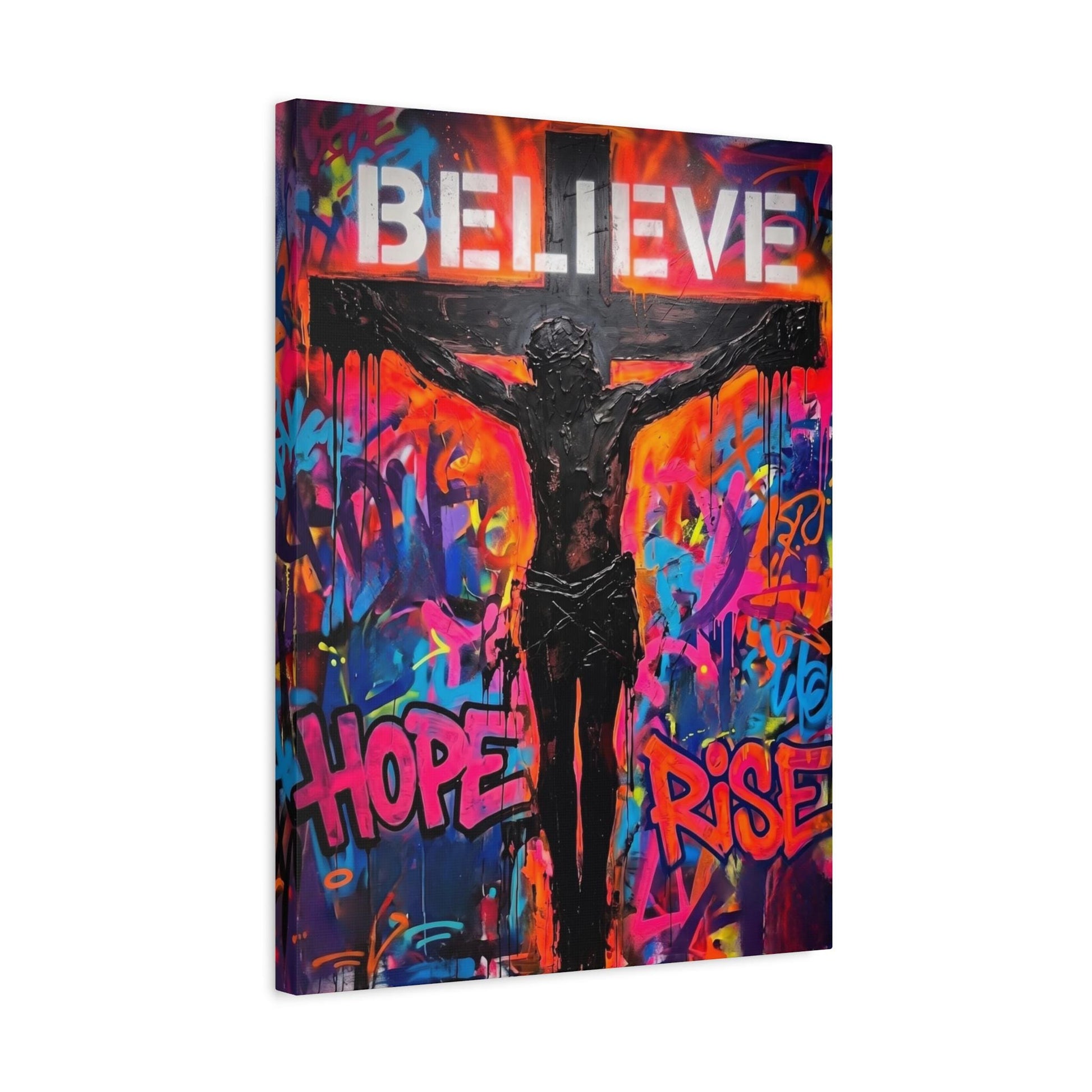 Jesus Wall Art | Colorful Christian Canvas | Prayer Room Decor — Canvas wall art