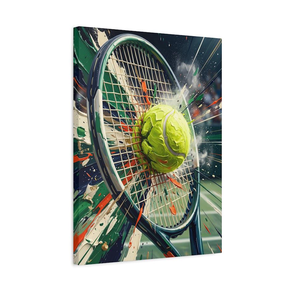 Tennis Wall Art | Racket and Ball Canvas | Sports Room Decor — Canvas wall art