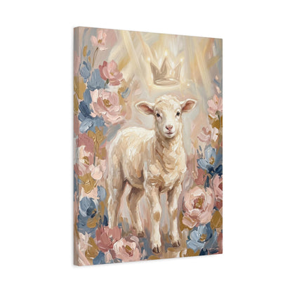 Lamb Wall Art | Christian Nursery Canvas | Baby Room Decor — Canvas wall art