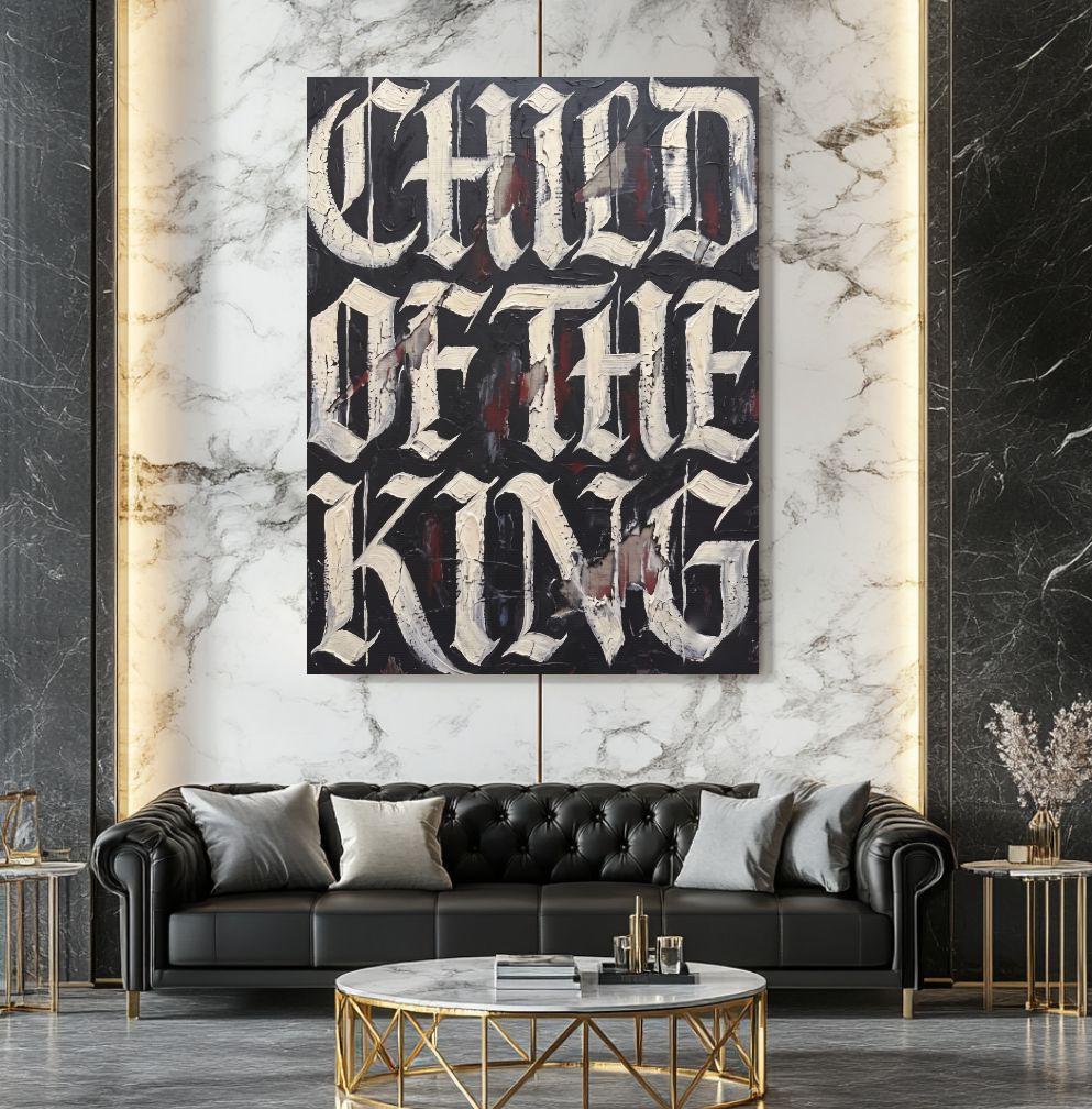 Child of the King Wall Art | Christian Canvas | Masculine Faith Decor — Framed Print wall art